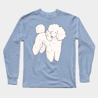 poodle dog illustration Long Sleeve T-Shirt